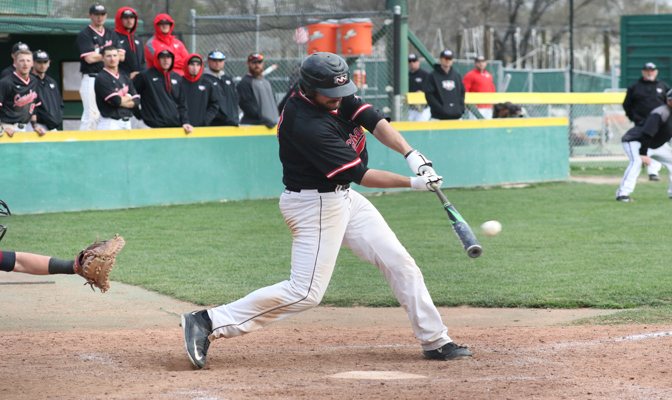Northwest Nazarene outfielder Ryan Johnson helped lead the Crusaders to three wins, scoring the winning run in game two and driving in the eventual winner in game four.